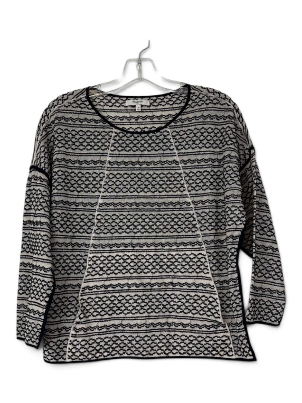 Madewell Womens Tidal Wave Pullover  Embroidered‎ Top Size M